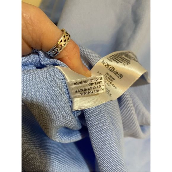 Tommy Bahama IslandZone Emfielder 2.0 Polo Shirt - Light Sky Hthr, Sz XL, MP $99 - Picture 8 of 13